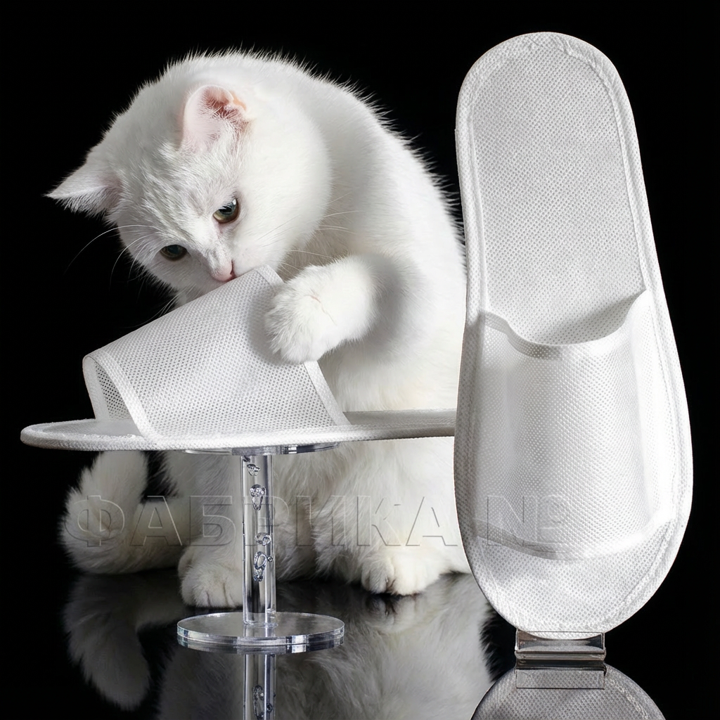 М-2 Тапочки одноразовые из спанбонда «Эконом» с открытым мысом - 5