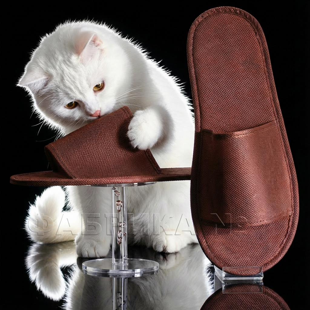 М-2 Тапочки одноразовые из спанбонда «Эконом» с открытым мысом - 4