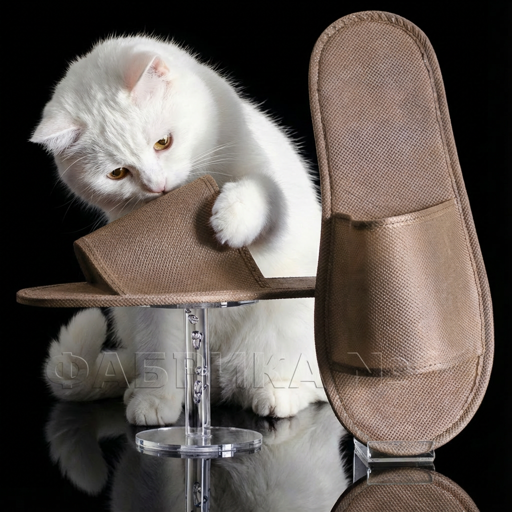 М-2 Тапочки одноразовые из спанбонда «Эконом» с открытым мысом - 3