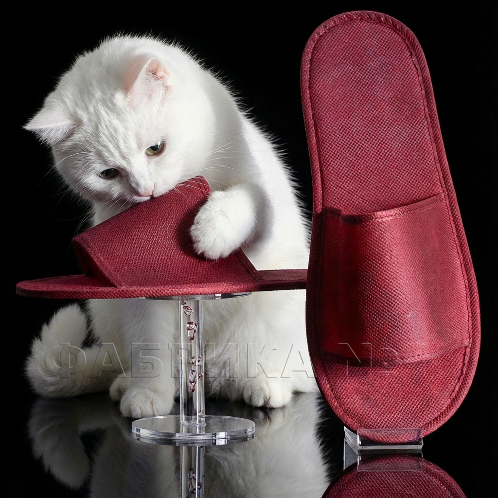 М-2 Тапочки одноразовые из спанбонда «Эконом» с открытым мысом - 2